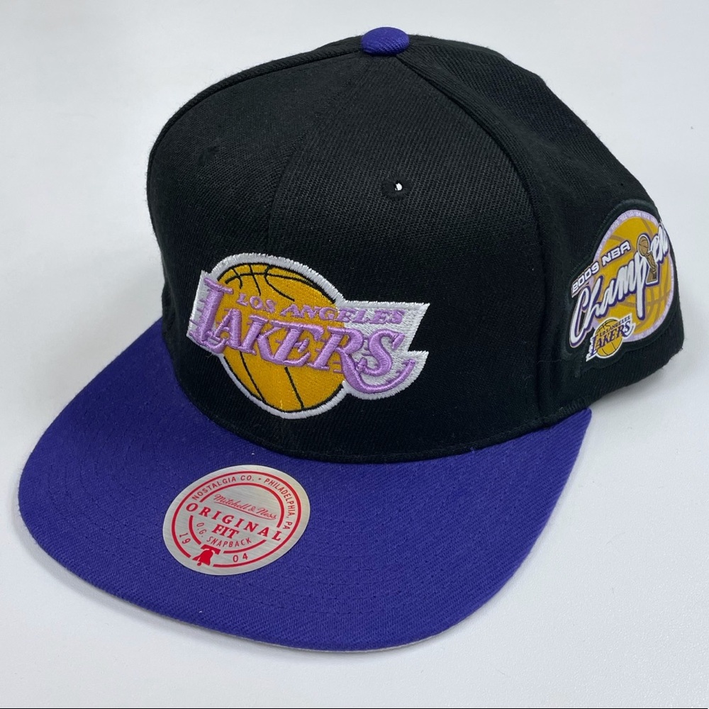 Los Angeles Lakers Snapback Hat Mitchell & Ness NBA Basketball Champions 2009